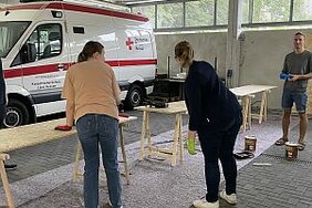 Freiwilligentag in Wiesbaden beim Jugendrotkreuz